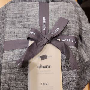 2 West Elm Slate Pillow Cases